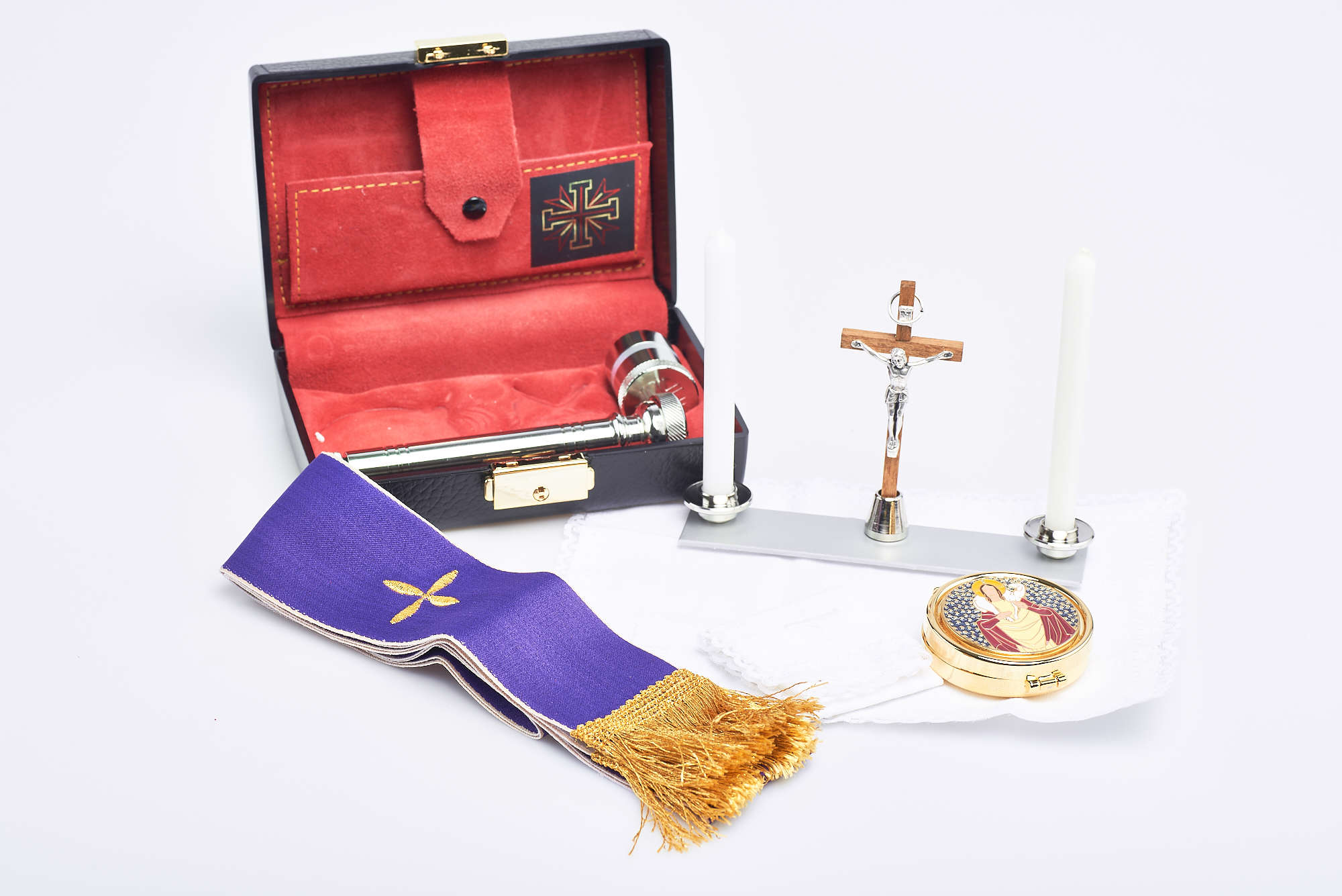 Rigido rivestimento in pelle altarino completo