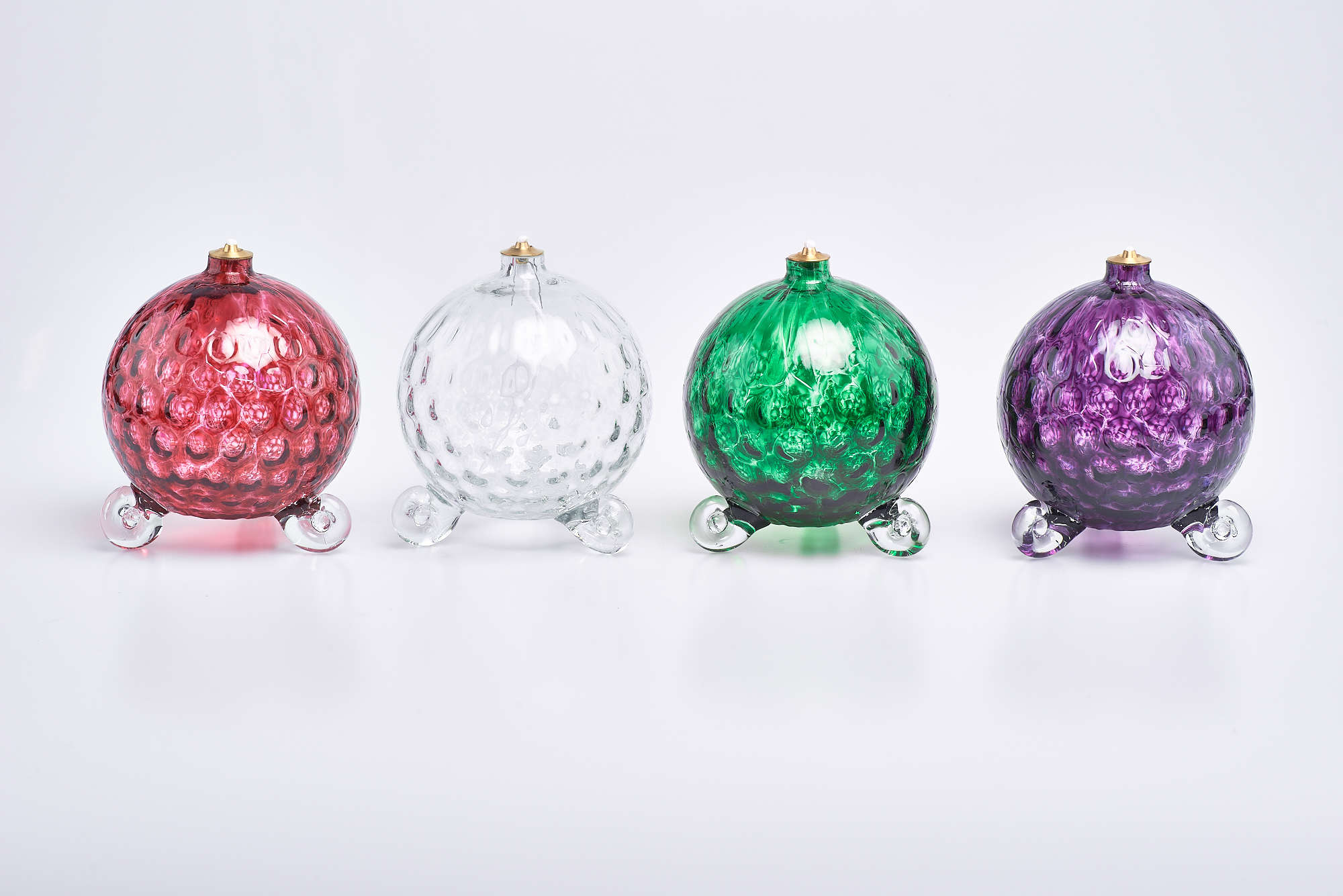 Lampada in cristallo di boemia a cera liquida