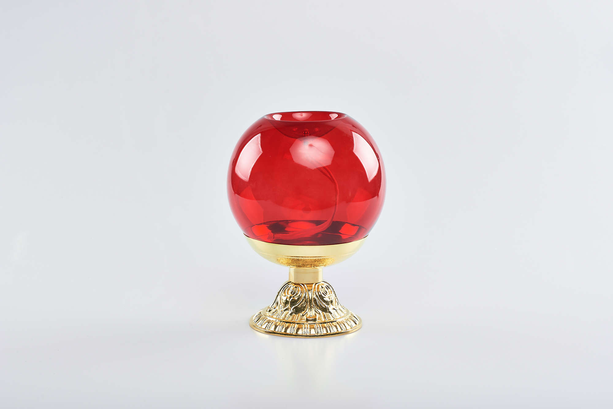 Sfera rossa con base