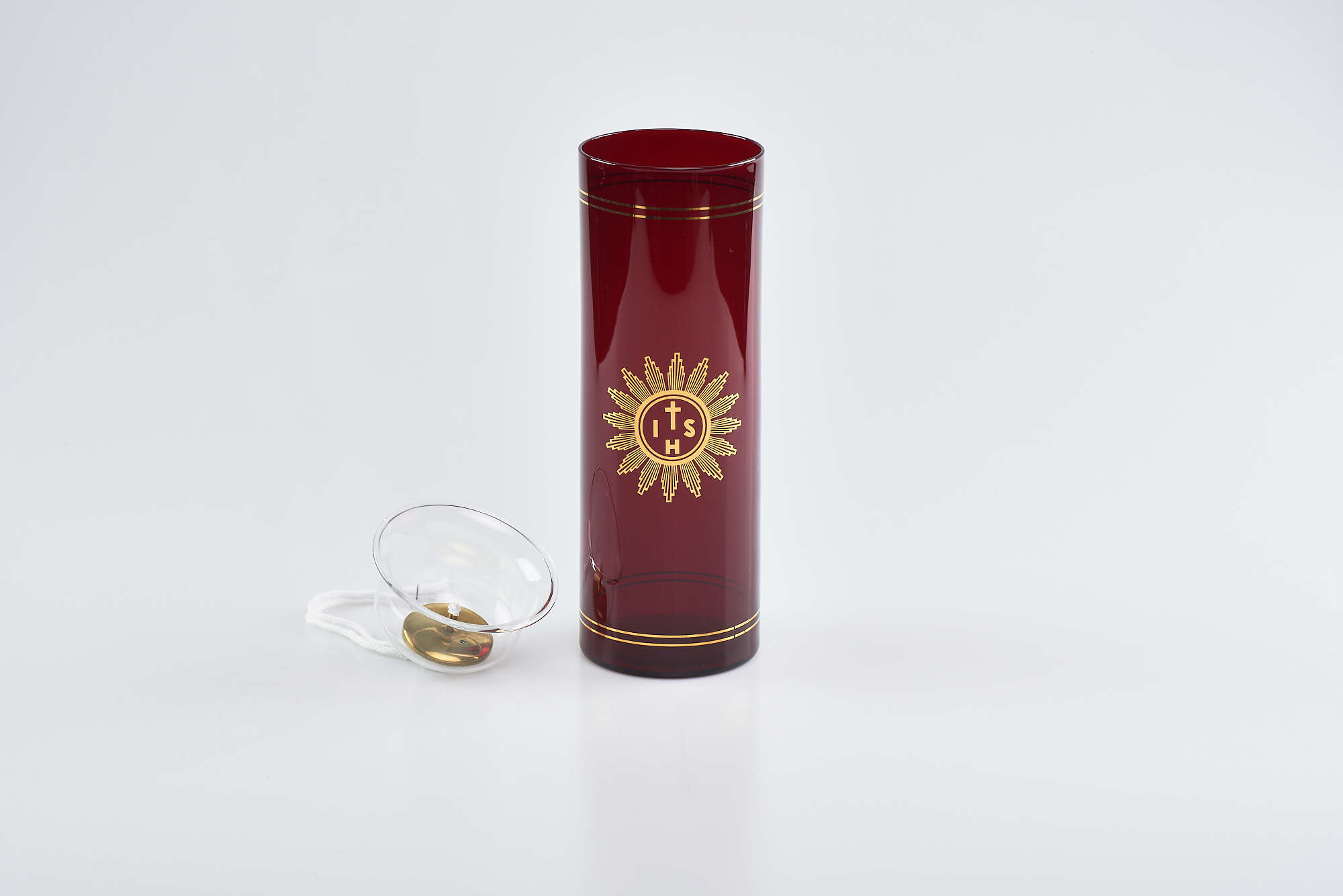 Vetro rosso Santissimo completo di luminello