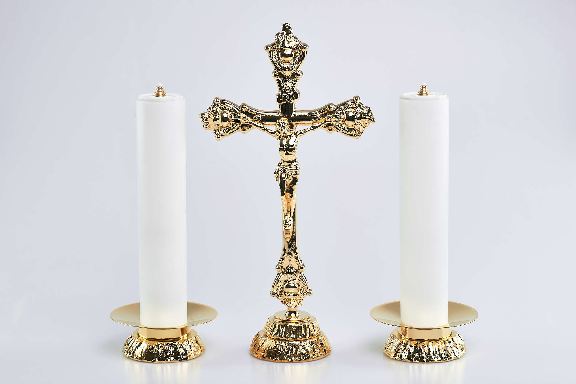 Candeliere in fusione, piatto 12 cm, bossolo 4 cm