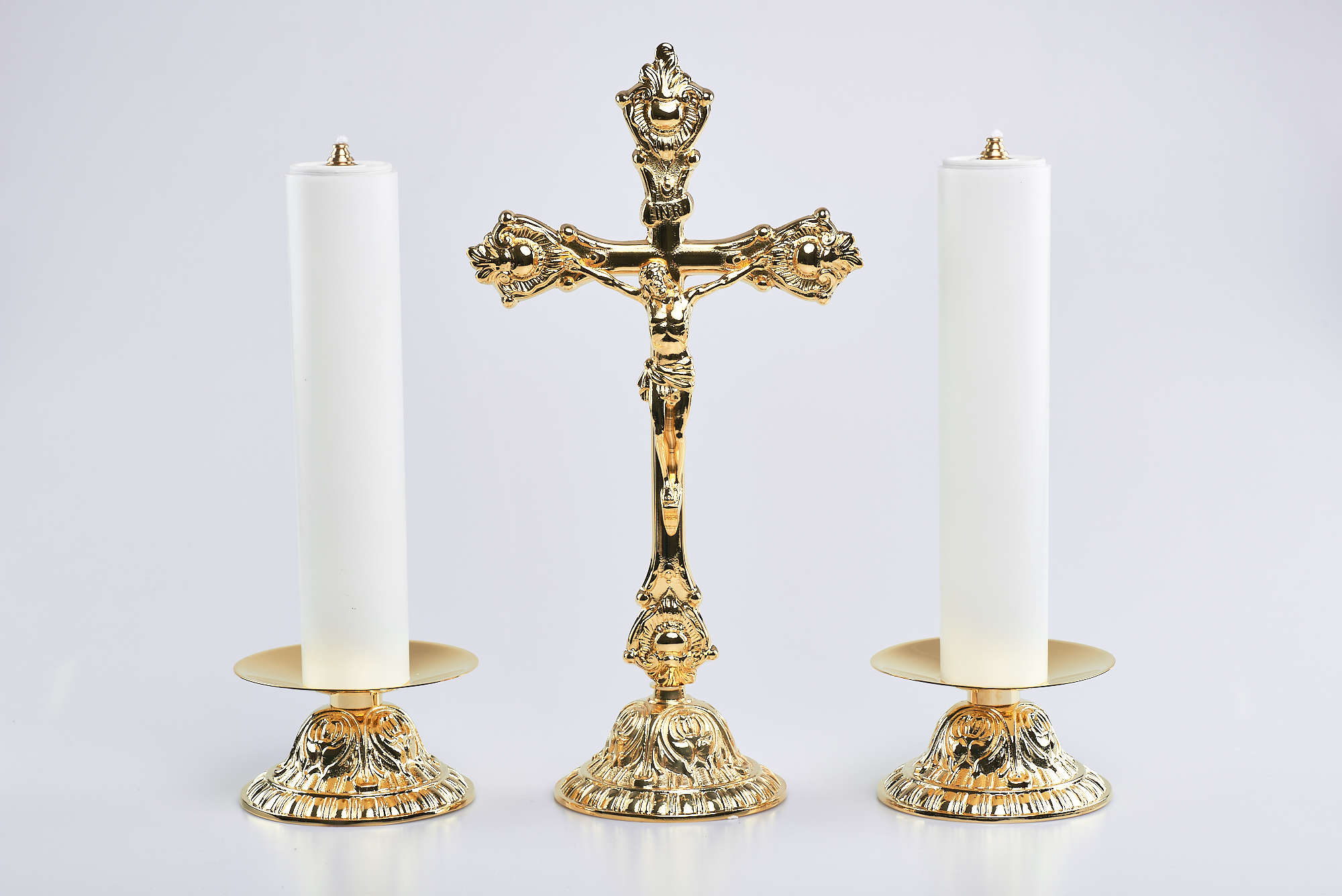 Candeliere fusione Ø 11,5 x 5,5 cm, piatto 12 cm, bossolo 4 cm