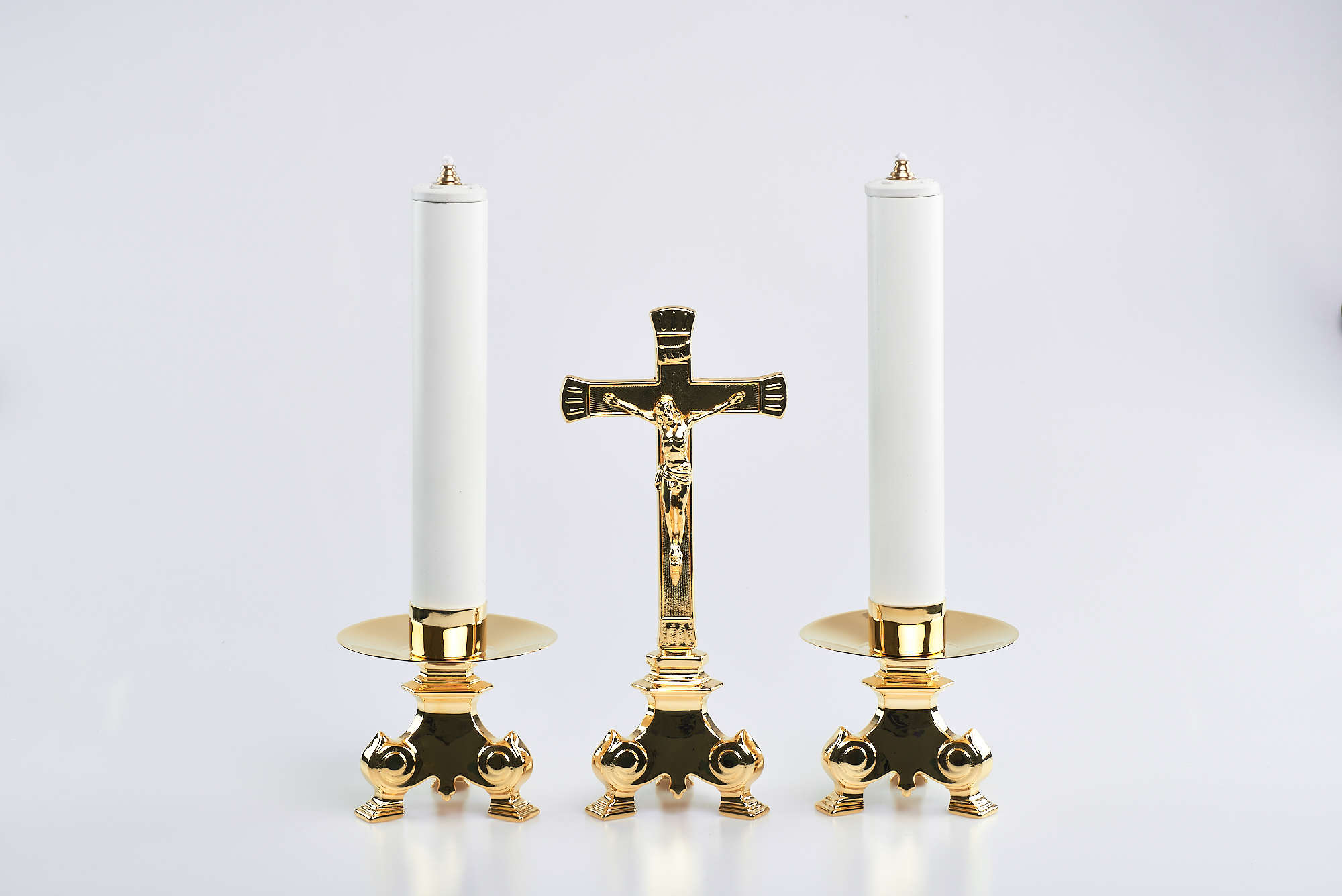 Candeliere piatto Ø 12 cm, alto piatto 9,5 cm, bossolo 4 cm