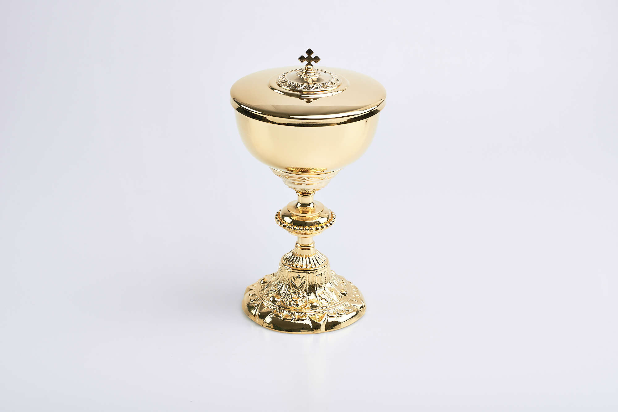 Pisside barocca in fusione dorata