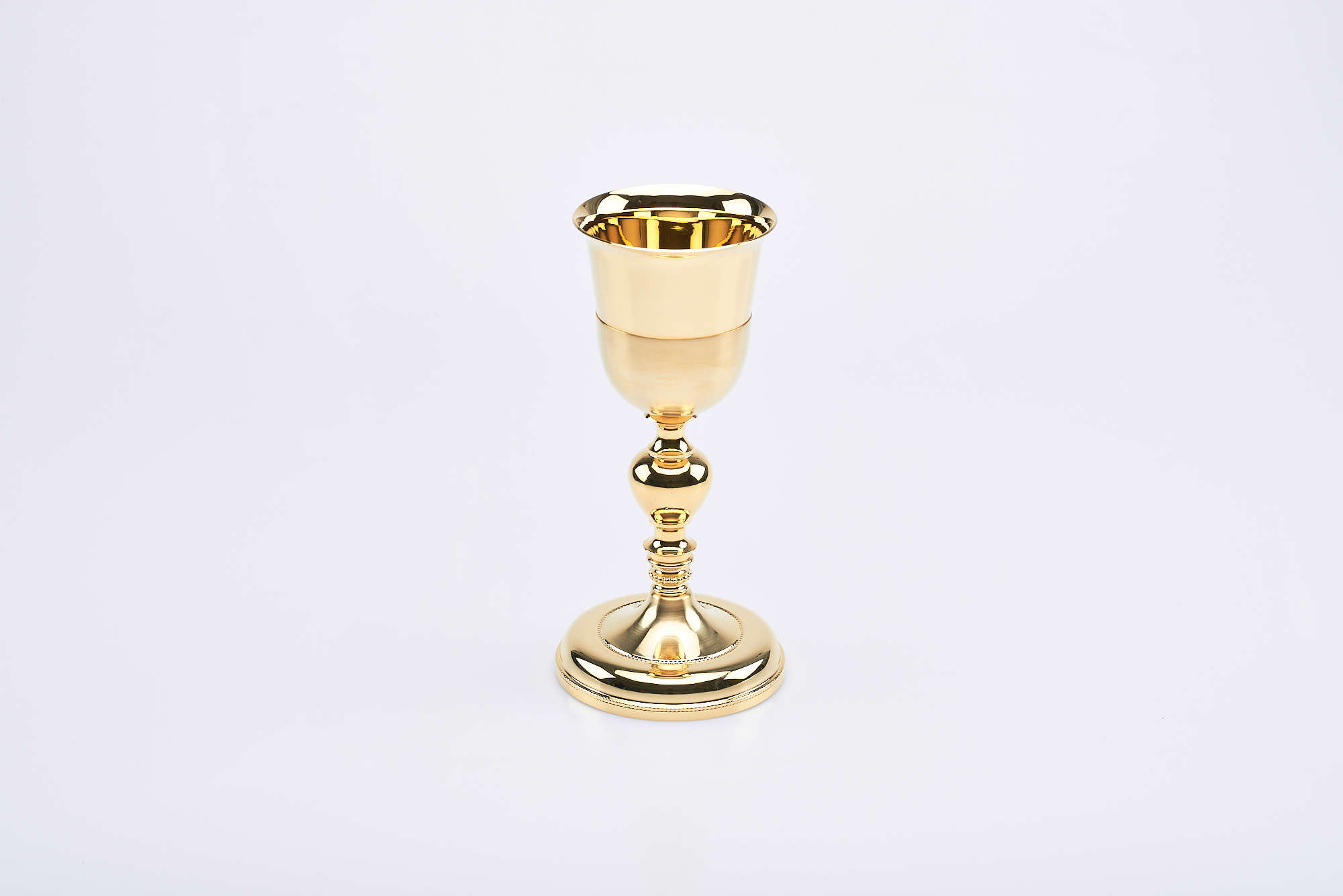 Calice Malta in oro satinato coppa lucida