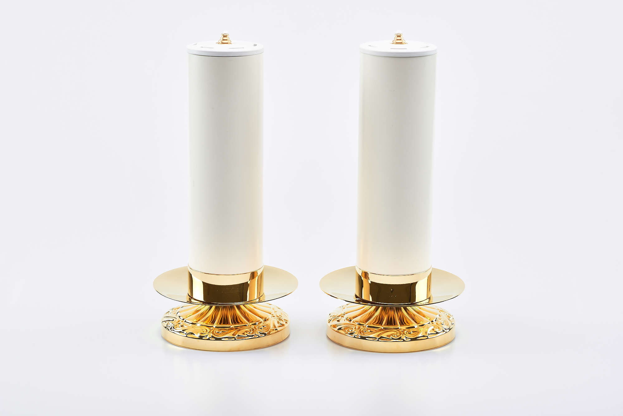 Candeliere impero diam. cm 15 x 9 bossolo da cm 8