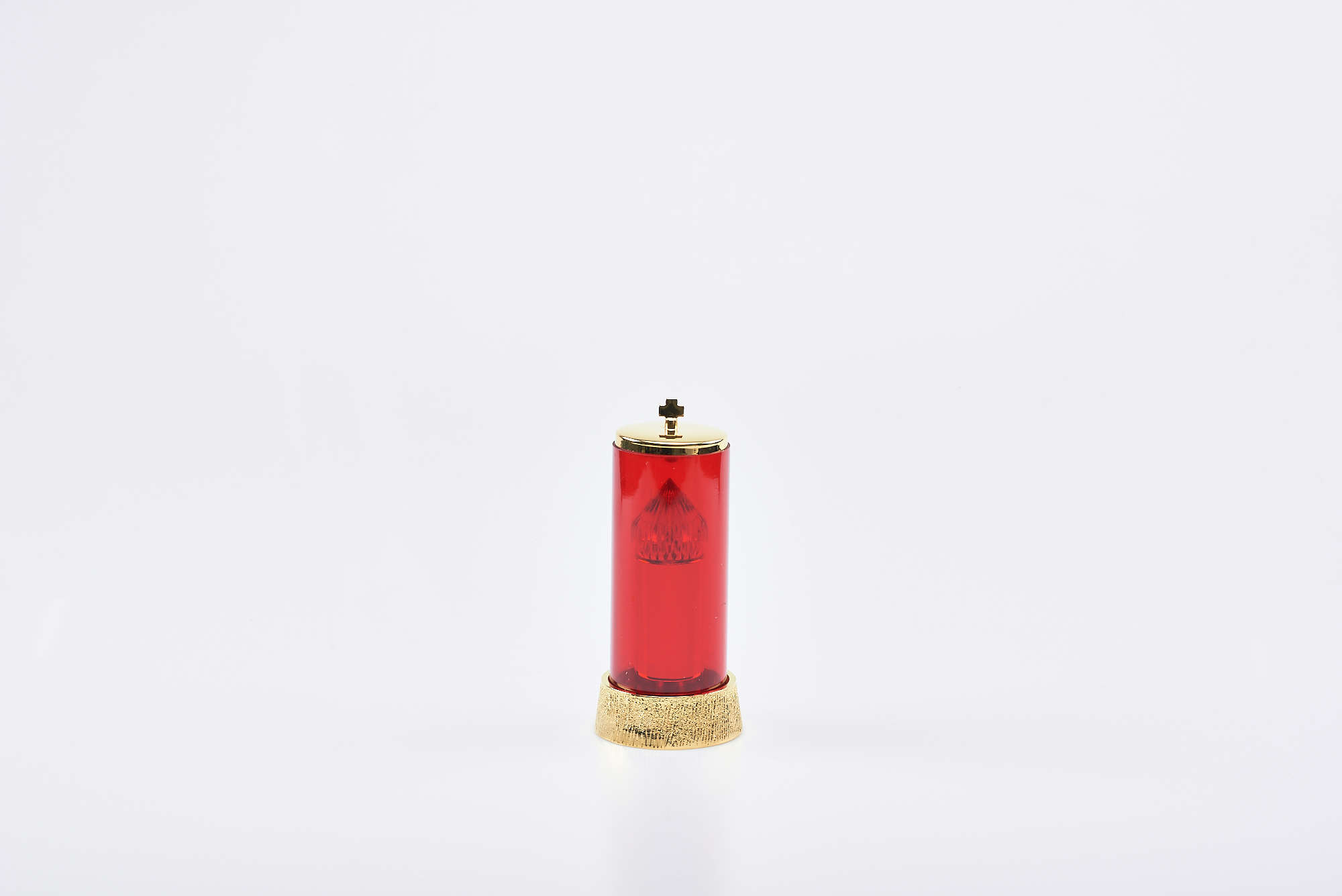 Lumino elett. Ø 8 cm x 16,5 - vetro Ø 6 cm - 220 V.