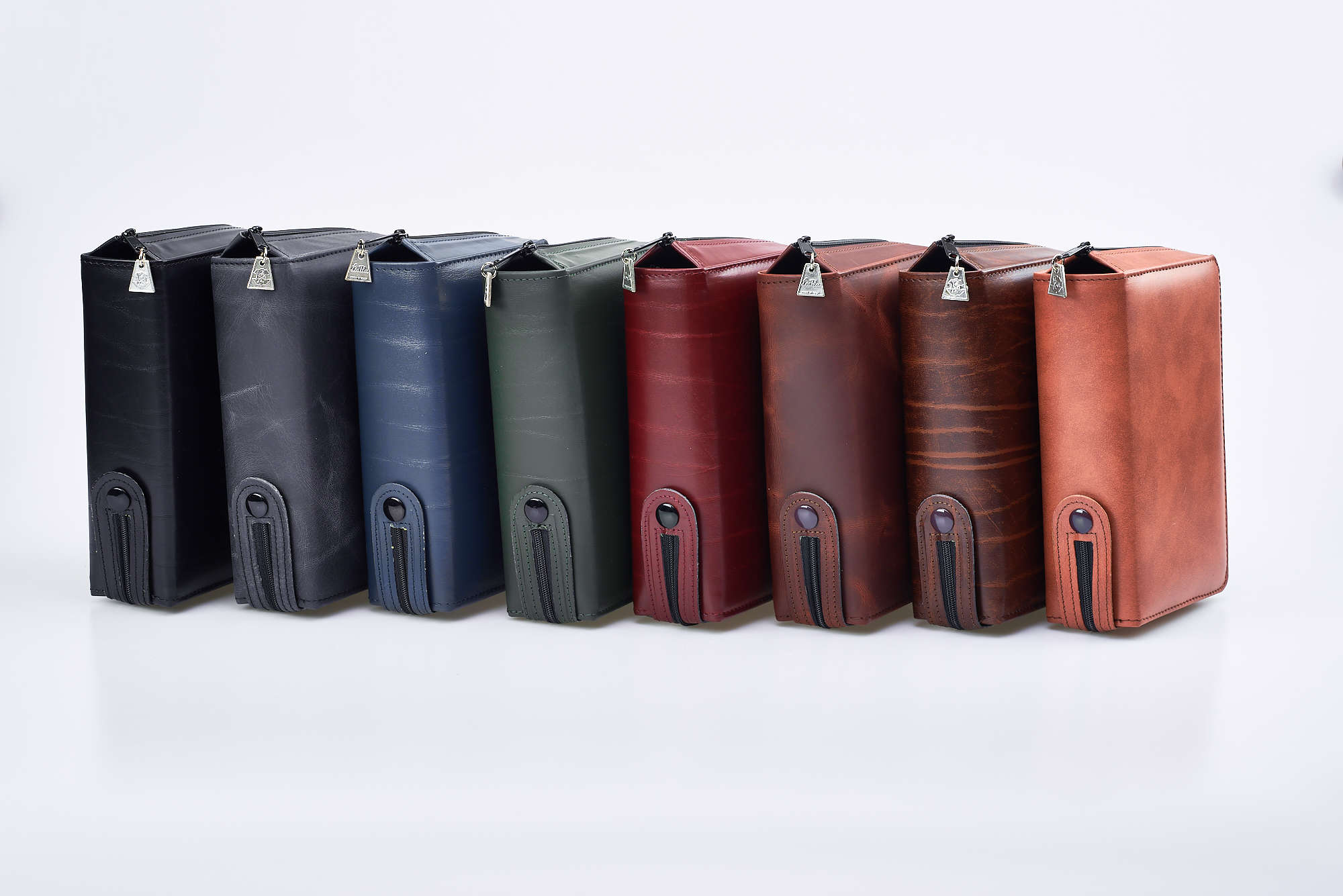 Custodia in pelle con lampo