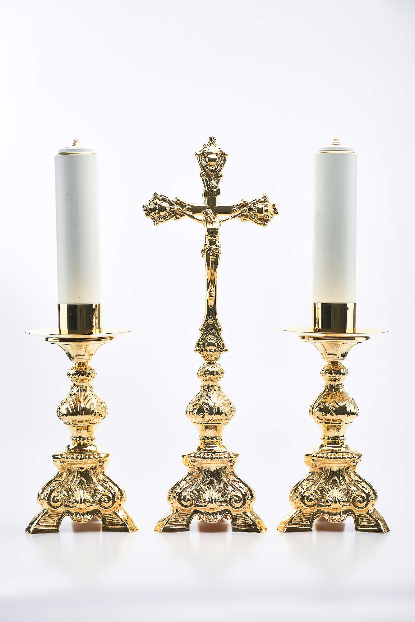 Candeliere da mensa h. cm 31, bossolo Ø 6 cm