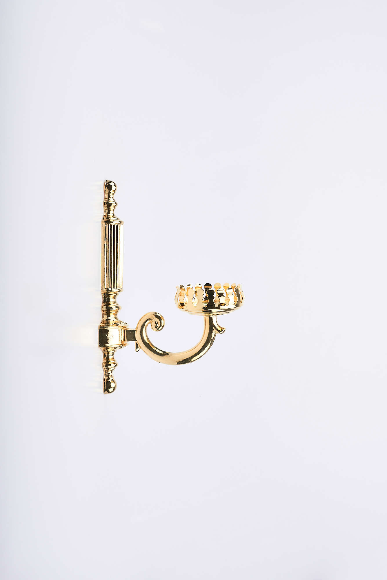 Supporto a parete rigato per vetro rosso