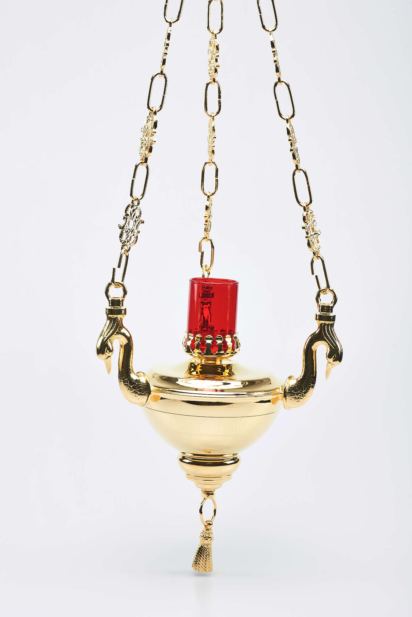 Lucerna dorata, nickelata oppure anticata