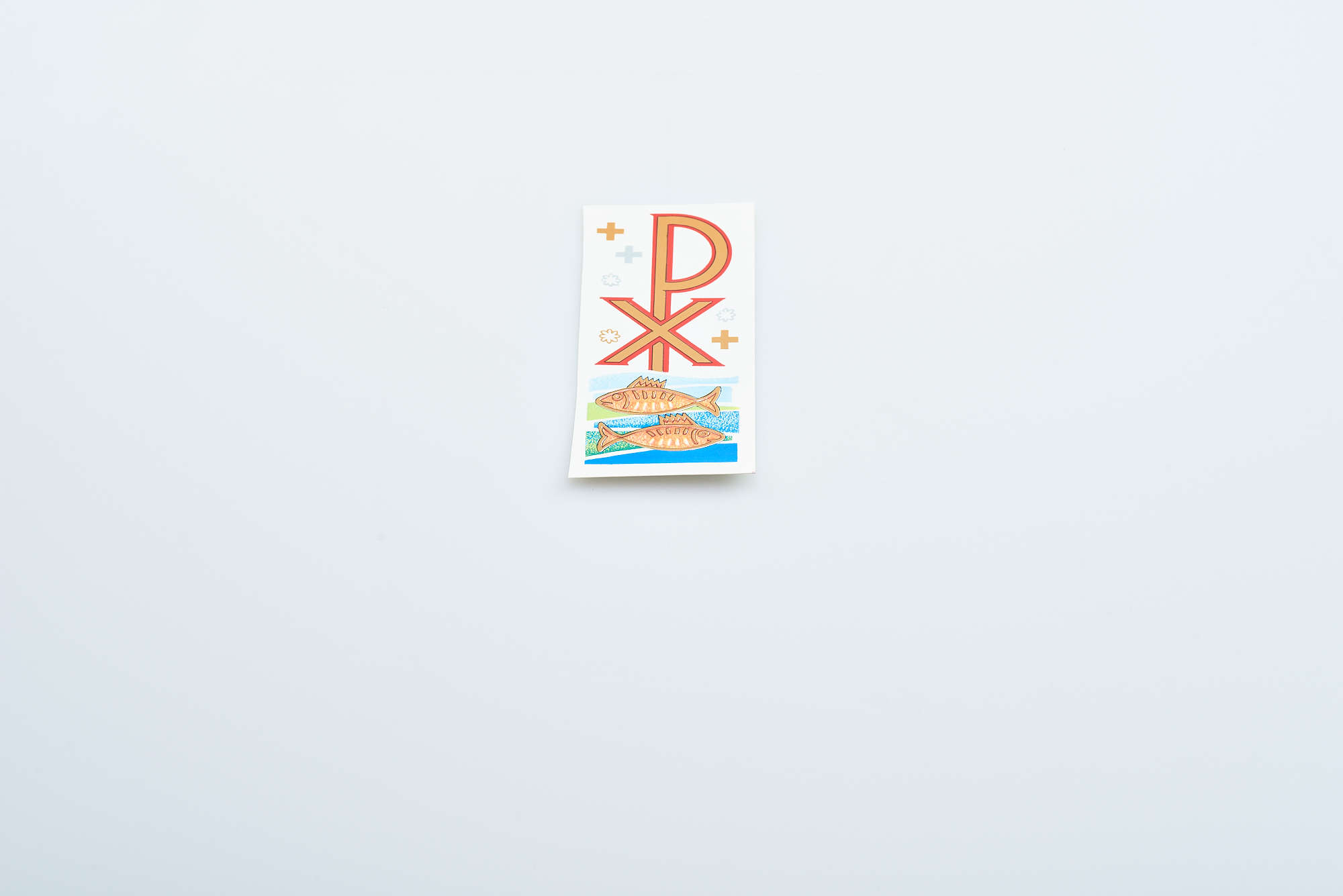 Decalcomania con pesci