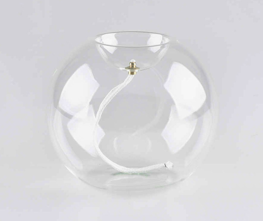 Boccia in vetro trasparente