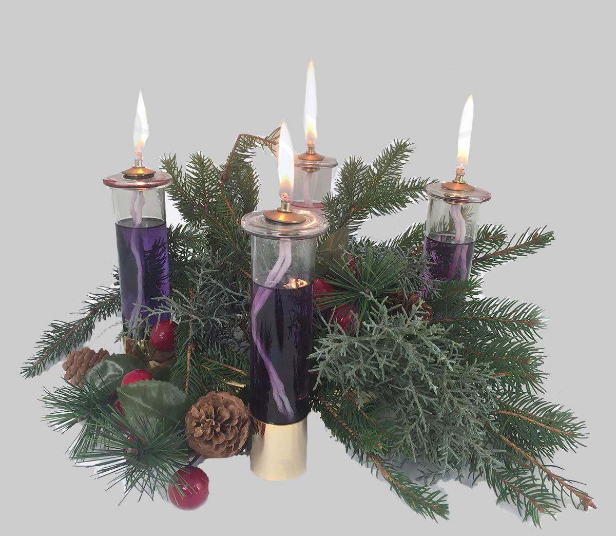 Candeliere dell'Avvento con cartucce