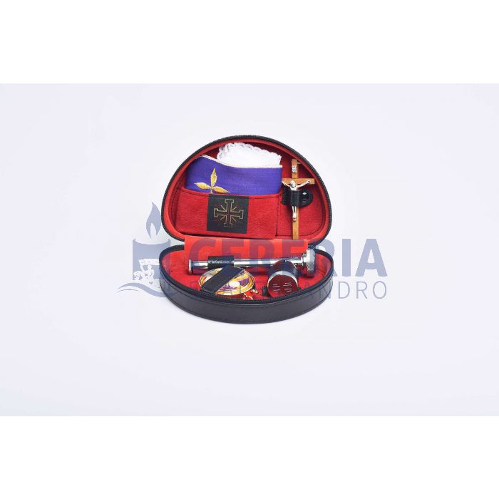 Astuccio similpelle con zip