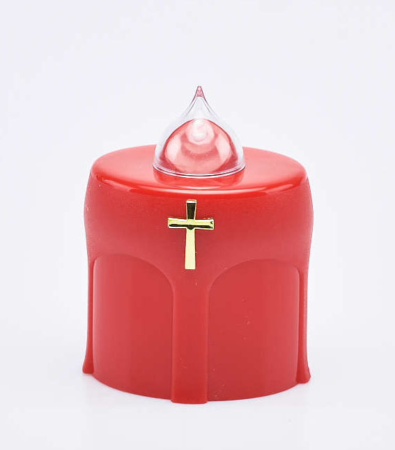 Lumino elettronico a batterie Ø 8 x 10.5 x 6 cm